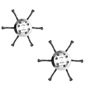 Steel Wire Trimmer Head Rust Removal Brush Wheel 6 Inch 6Wire Brush