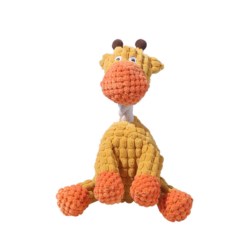 Squeaky Dog Toy Plush Donkey Toy Durable Chew Toy