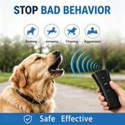 LED Ultrasonic Double-Head Dog Trainer Dual-Speaker Portable Dog Training Device Barking Dog