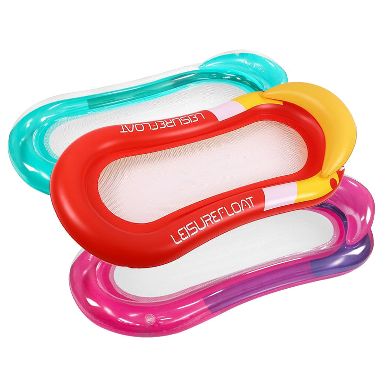 Inflatable Water Hammock Floating Lounge Chair Pool Float Recliner Porta