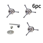 Steel Wire Trimmer Head Rust Removal Brush Wheel 6 Inch 3Wire Brush