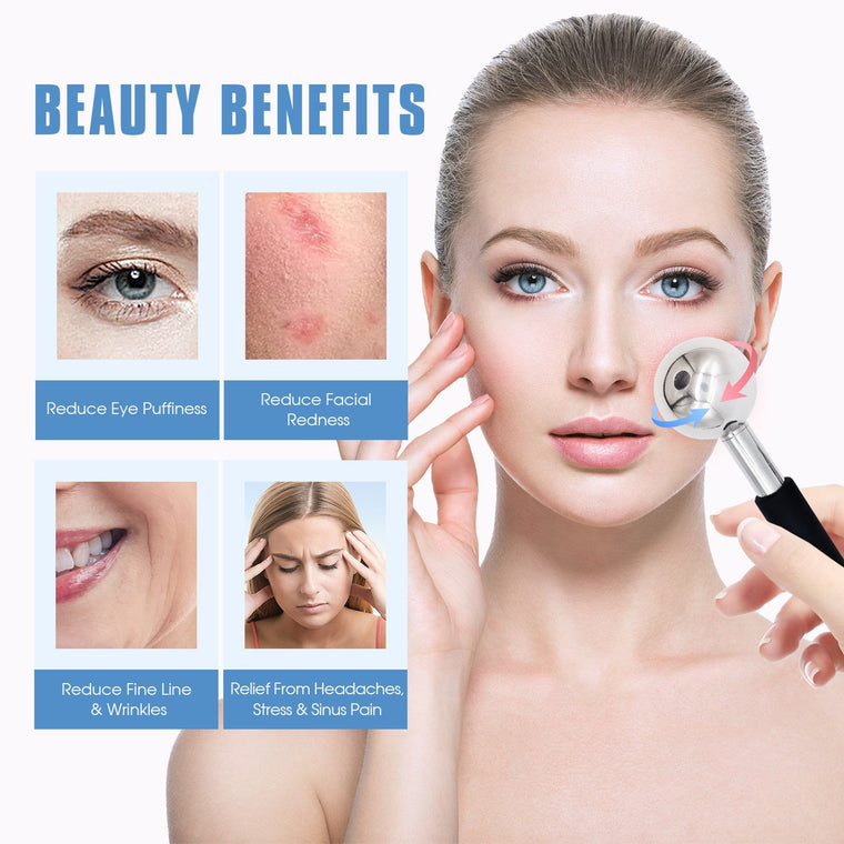 Ice Facial Massager Stainless Steel Beauty Tool Face Cooling Roller