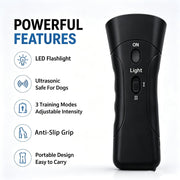 LED Ultrasonic Double-Head Dog Trainer Dual-Speaker Portable Dog Training Device Barking Dog