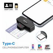 Rocketek CSCR3 Smart CAC Card Reader Type-c Bank Tax Declaration SIM