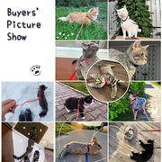 Cat Collar Harness Leash Adjustable Nylon Pet Traction Cat Kitten Dog