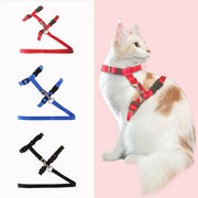 Cat Collar Harness Leash Adjustable Nylon Pet Traction Cat Kitten Dog