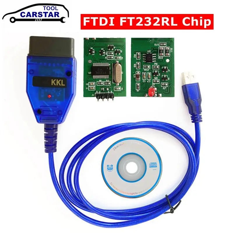 For VAG KKL Scanner Tool for VAG409 with FTDI FT232RL Chip/9241A Red