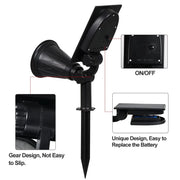 T-SUN 1/2/4 Packs Green Led Solar Lights Solar Spotlight Waterproof