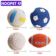 HOOPET Pet Dog Toy Balls Squeak Puppy Toys Interesting Tennis