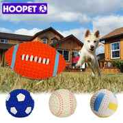 HOOPET Pet Dog Toy Balls Squeak Puppy Toys Interesting Tennis
