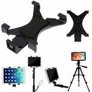 Universal Tablet Tripod Mount Clamp With 1/4"Thread Adapter For iPad