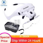 Magnifier Glasses With LED Light, Headband Illumination Magnifier