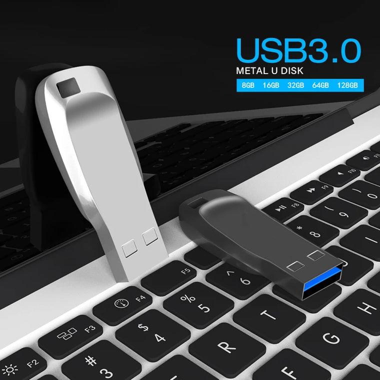 High-Speed Metal Rod USB Flash Drive 3.0 Durable Data Storage Stick