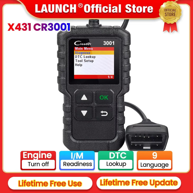 LAUNCH X431 CR3001 Car Full OBD2 Diagnostic Tools Automotive