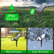 T-SUN 1/2/4 Packs Green Led Solar Lights Solar Spotlight Waterproof