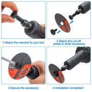 2Pcs Mounting Mandrel Fit Circular Saw Blade Die Grinder Connecting