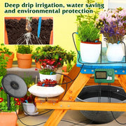 Solar irrigation system,DIY watering timer,with a 15 meter hose