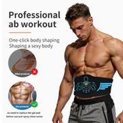 Smart Abs Trainer Muscle Toner Abdominal Toning Belt USB Recharge