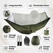 Camping Hammock with Bug-Net Shelter