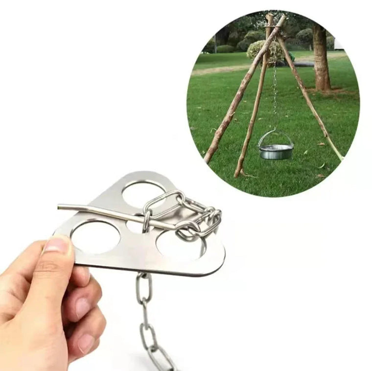 Portable Campfire Cooking Tripod Set