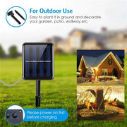 Solar LED Light Outdoor Waterproof Fairy Lights String Christmas