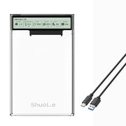 HDD Case Enclosure Box 2.5 SSD SATA To USB 3.2 With 5Gbps Adapter