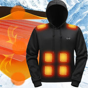 17 Zone Heating Hoodie Sweatshirt Winter Coat Usb Heated Outdoor