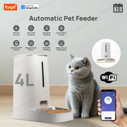 4L Automatic Pet Feeder for1/2Cats,WiFi Smart Feed Automatic Pet