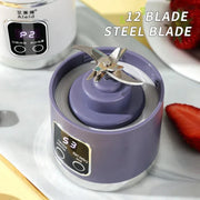 blender juicer Portable Electric Juicer 450ml 8 Blades Travel Juicer