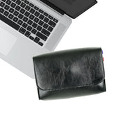 Magnetic Button PU Leather Pouch Chargers Storage Bags Sleeve For
