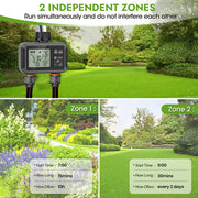 Garden Water Timer 1/2/3 Zone Programmable Automatic Irrigation Timer