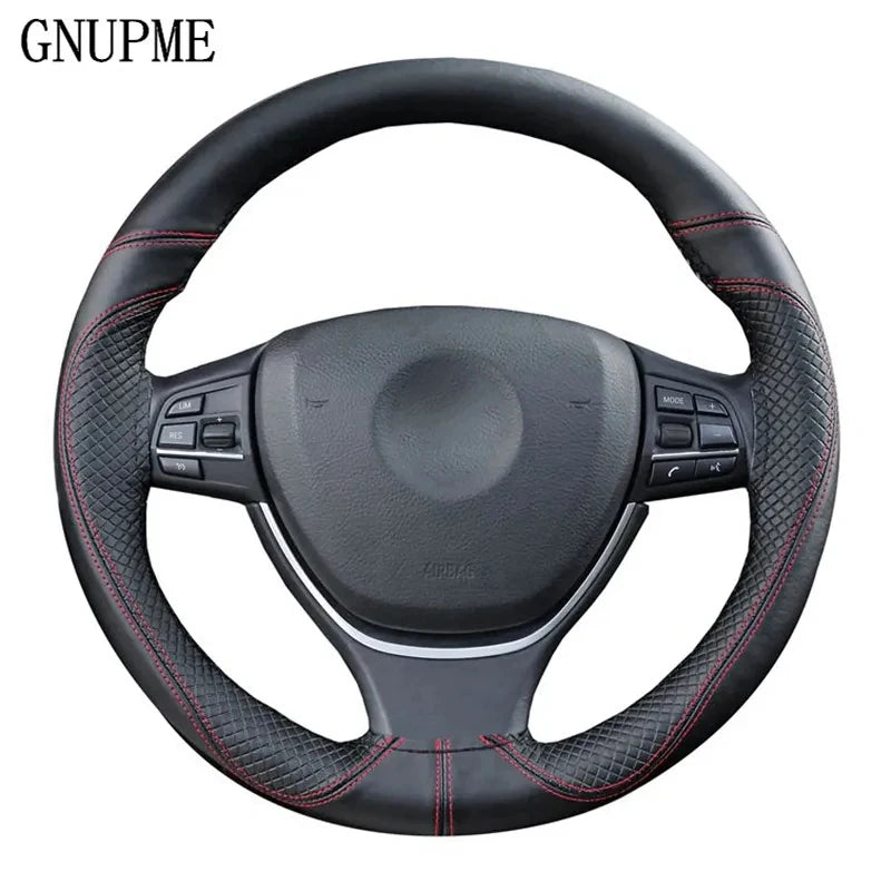 Genuine Leather Car Steering Wheel Cover Soft Anti slip