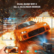 Dual WiFi 6 1080P Mini Projector