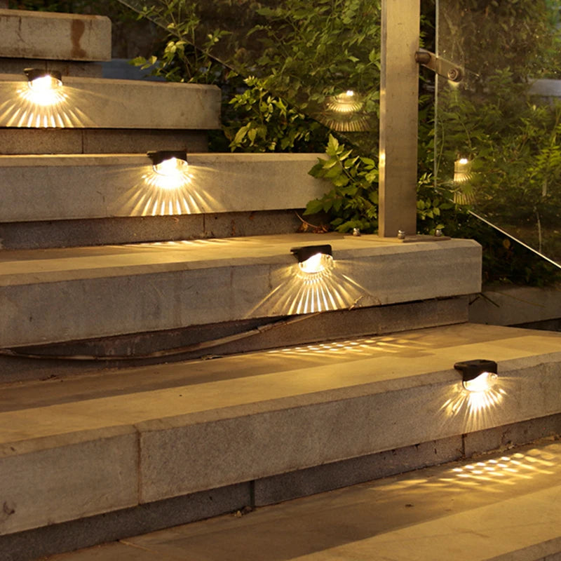 Solar Light Outdoor Waterproof Garden Wall Lamp Staircase Balcony