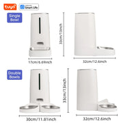 4L Automatic Pet Feeder for1/2Cats,WiFi Smart Feed Automatic Pet
