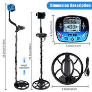Waterproof Underground Gold Metal Detector Finder TX-910 MD910