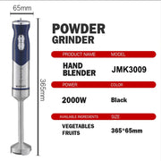 2000W High-Power Handheld Blender Household Multi-Functional Portable