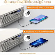 Outdoor 1080P Portable Movie Projector