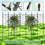 Garden Trellis for Climbing Plants Sturdy Plant Trellis Lattice Stake