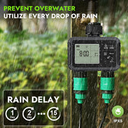 Garden Water Timer 1/2/3 Zone Programmable Automatic Irrigation Timer