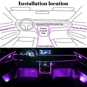 Flexible EL Wire Lights With App Control Ambient Atmosphere Strip
