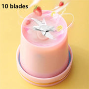 Portable Milkshake and Smoothie Blender 10 Blades Powerful Juice Jug