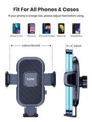 TOPK Car Phone Holder Gravity Stand for iPhone Xiaomi Samsung Car