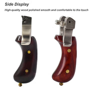 High Quality Wooden Handle Bent Handle Slingshot Stainless Steel Bow