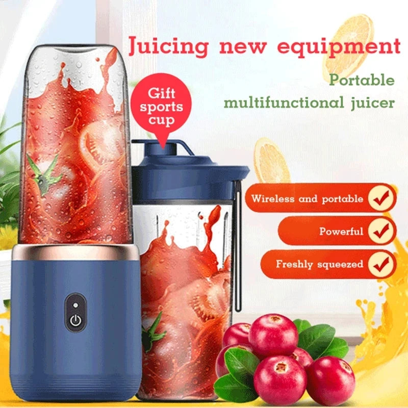 Portable Fruit Juice Blenders Summer Personal Electric Mini Bottle