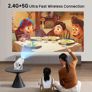 WiFi 6 Bluetooth Mini Projector