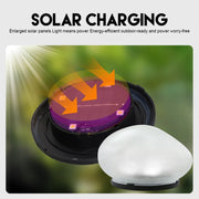 Solar Garden Lights Outdoor, Waterproof Solar Powered Stone
