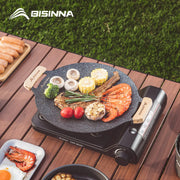 BISINNA 30CM Outdoor BBQ Grill Pan Non Stick Stovetop Baking Tray