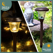 Solar Lights Outdoor Waterproof Dusk to Dawn Solar Powered Pathway