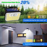 IP65 Waterproof Solar Outdoor Garden Lights Super Bright 148 LEDs